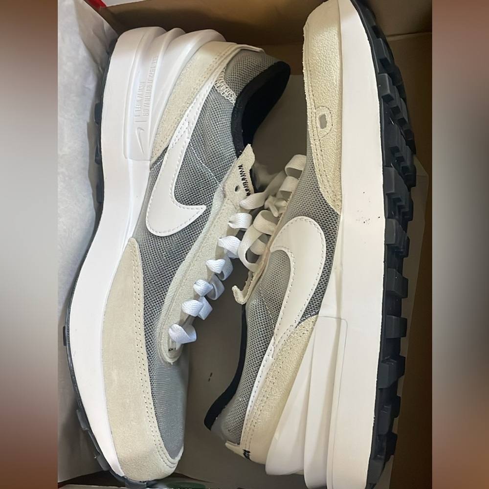 Nike Gray and White Sneakers